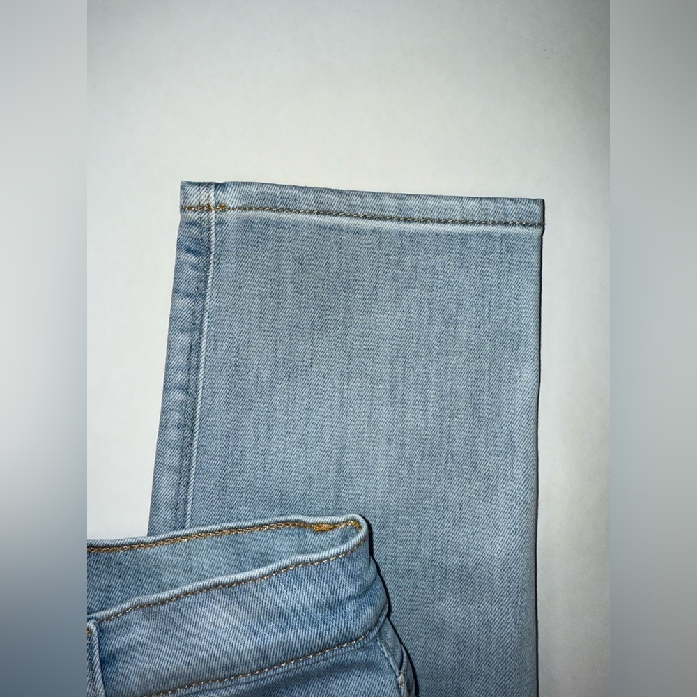 Hudson Jeans Holly Skinny Size 28 Light Blue Gray Distressed Knee High Rise - Picture 13 of 16